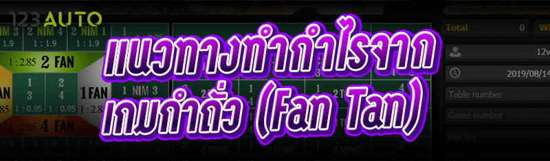แนวทางทำกำไรจาก เกมกำถั่ว (Fan